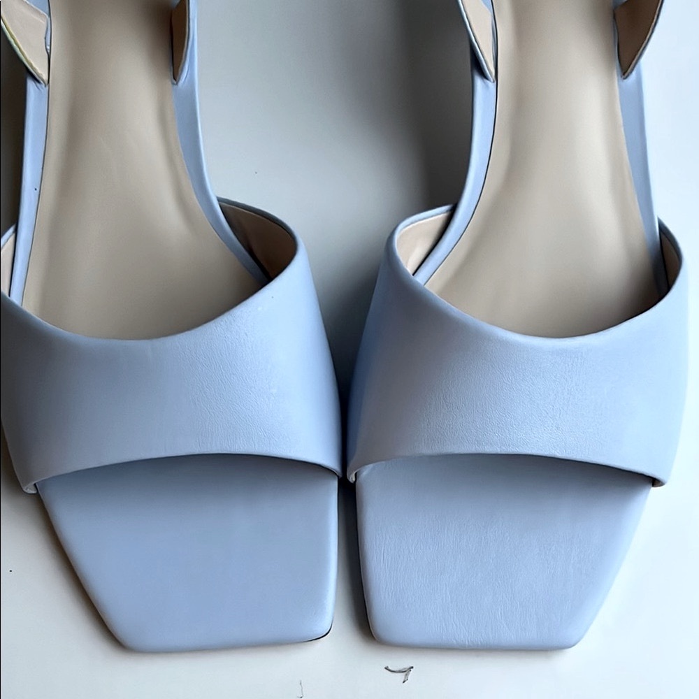 Maeve Light Blue Slingback Heels - Picture 5 of 13